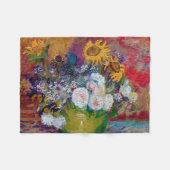 Couverture Polaire Bowl avec fleurs, Van Gogh (Devant (Horizontal))