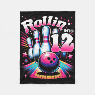 Couverture Polaire Bowling Anniversaire de Rouler Dans 12 Party 12e A