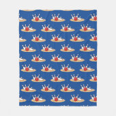 Couverture Polaire Bowling Ball Stritles Motif (Devant)