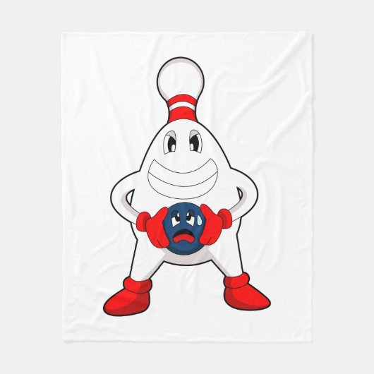 Couverture Polaire Bowling Bowling pin Bowling Bowling (Devant)
