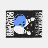 Couverture Polaire Bowling Byll Bowler Outfit Bowling Champion (Devant (Horizontal))