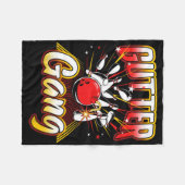 Couverture Polaire Bowling Cool Gutter Gang Bowlers 10 broches (Devant (Horizontal))