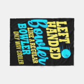 Couverture Polaire Bowling Gauche Handler Funny Team Bowler (Devant (Horizontal))