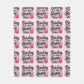 Couverture Polaire Bowling Lover Cute Retro Aesthetic Sports Design (Devant)