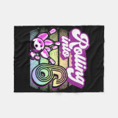 Couverture Polaire Bowling Party Rolling En 6 Bowling Anniversaire (Devant (Horizontal))