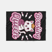 Couverture Polaire Bowling Queen' mignonne femme fille Kawaii Anime C (Devant (Horizontal))