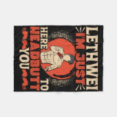Couverture Polaire Boxe Birmane Headbutt Lethwei Art De Formation De (Devant (Horizontal))