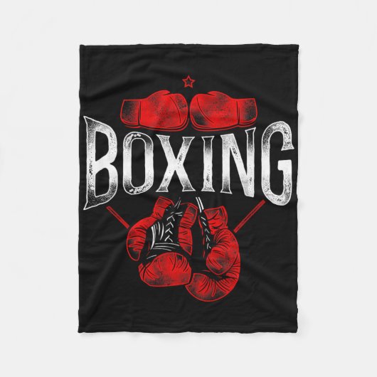 Couverture Polaire Boxe Boxe Vintage 2 (Devant)