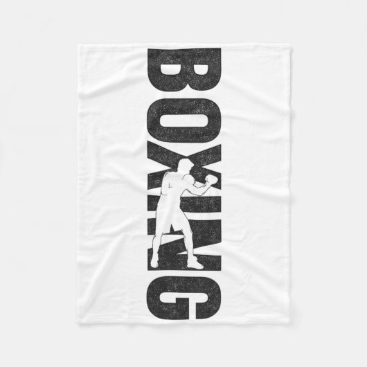 Couverture Polaire Boxe Boxe Vintage 6 (Devant)