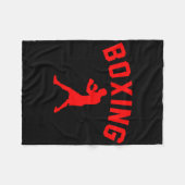 Couverture Polaire Boxe - Boxer Cadeau Boxe Ventilateur Boxe (Devant (Horizontal))