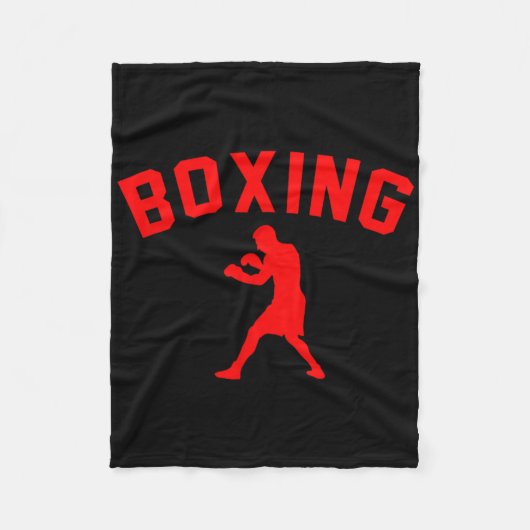 Couverture Polaire Boxe - Boxer Cadeau Boxe Ventilateur Boxe (Devant)