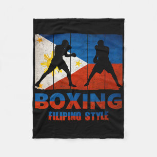 Couverture Polaire Boxe de style Vintage philippin Great Filipino Box