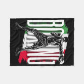 Couverture Polaire Boxe , Drapeau Mexicain (Devant (Horizontal))