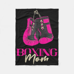 Couverture Polaire Boxe féminine Maman Boxeur Gants de boxe Kickboxin