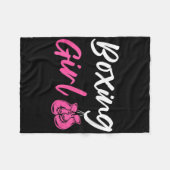 Couverture Polaire Boxe fille Kickboxer Fighter (Devant (Horizontal))