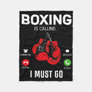 Couverture Polaire Boxe Gants Téléphone Display Boxe Appelle I Mu