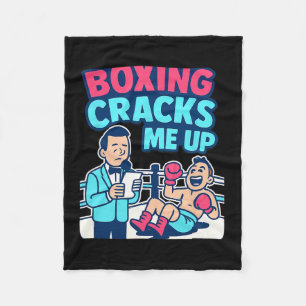 Couverture Polaire Boxe me fait monter Martial Arts Humour Graphisme