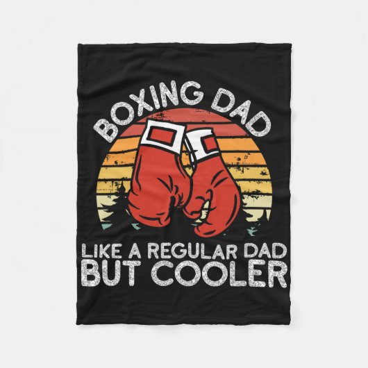Couverture Polaire Boxe papa - Boxe Moves Boxing Coach Boxer (Devant)