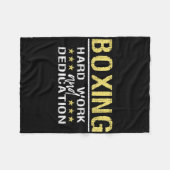 Couverture Polaire Boxe Travail Et Dédication - Kickboxing Gym B (Devant (Horizontal))