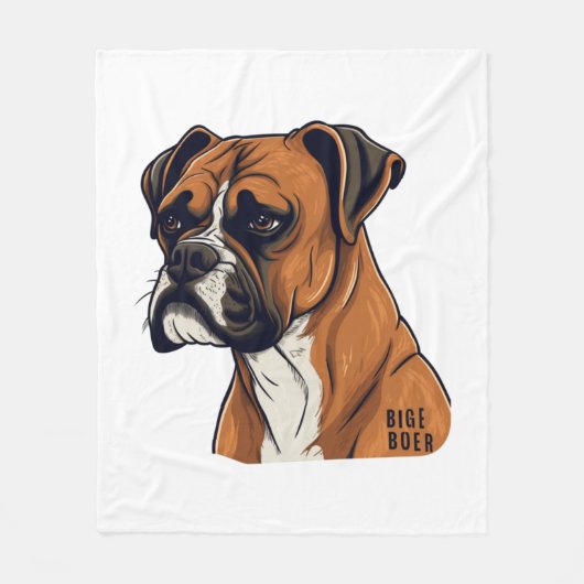 Couverture Polaire Boxer Bark Designs Punchy Graphic designs (Devant)