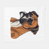 Couverture Polaire Boxer Bark Designs Punchy Graphic designs (Devant (Horizontal))