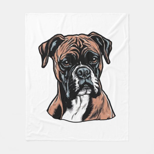 Couverture Polaire Boxer Buddy Humoristique Protective (Devant)