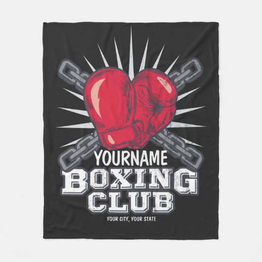 Couverture Polaire Boxer champion de course (Devant)