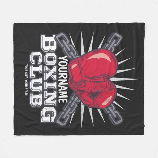 Couverture Polaire Boxer champion de course (Devant (Horizontal))