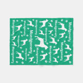 Couverture Polaire Boxer Chien Fleece Blanket - Cosy Custom Pet Cadea (Devant (Horizontal))