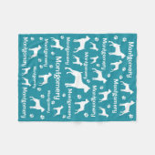 Couverture Polaire Boxer Chien Fleece Blanket - Cosy Custom Pet Cadea (Devant (Horizontal))
