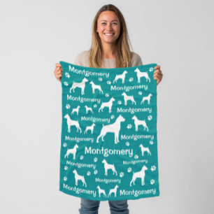 Couverture Polaire Boxer Chien Fleece Blanket - Cosy Custom Pet Cadea
