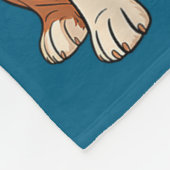 Couverture Polaire Boxer Dog Christmas Santa Hat Reindeer Lights Paja (Coin)