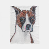 Couverture Polaire Boxer dog fleece blanket (Devant)