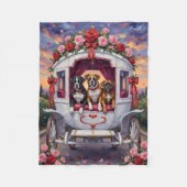 Couverture Polaire Boxer Dog Valentine's Day  (Devant)