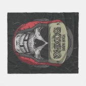 Couverture Polaire Boxer Fight Club Skeleton Boxer Gym (Devant (Horizontal))