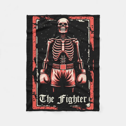 Couverture Polaire Boxer Fighter - Sparring Gants Boxer Skeleton Ta (Devant)
