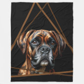 Couverture Polaire Boxer Lab noir et brun brindle (Devant)