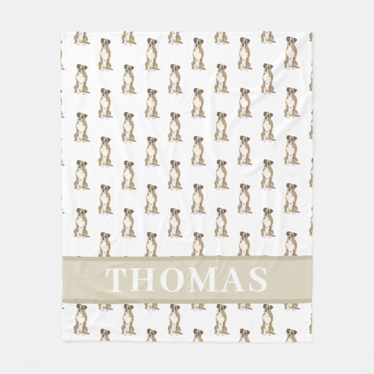 Couverture Polaire Boxer Personnalisé (Bringé)  (Devant)
