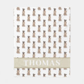 Couverture Polaire Boxer Personnalisé (Masque Fauve)  (Devant)