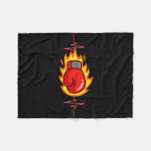 Couverture Polaire Boxeur Boxe Kickboxing Gants de Boxe Compétition d (Devant (Horizontal))