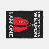 Couverture Polaire Boxing Gloves I Don't Need A Wean Combat Boxer  (Devant (Horizontal))