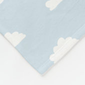 Couverture Polaire Boy Cute Blue Airplane avec Name Kids (Coin)