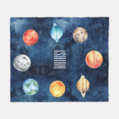 Couverture Polaire Boy Espace extra-atmosphérique Système solaire cos (Devant (Horizontal))