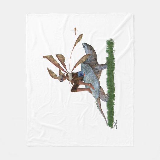 Couverture Polaire Boy Fairy Riding Sur Tortue (Devant)