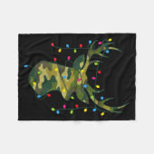 Couverture Polaire Boy Men Camo Deer Hunting Christmas Light Pajama P (Devant (Horizontal))