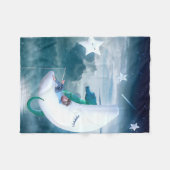 Couverture Polaire Boy & Seahorse Fishing on the Moon (Devant (Horizontal))