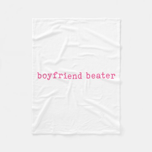 Couverture Polaire Boyfriend Beater Funny Girlfriend Humor Retro Groo (Devant)