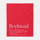 Couverture Polaire Boyfriend Définition Moderne Fun Red (Devant)