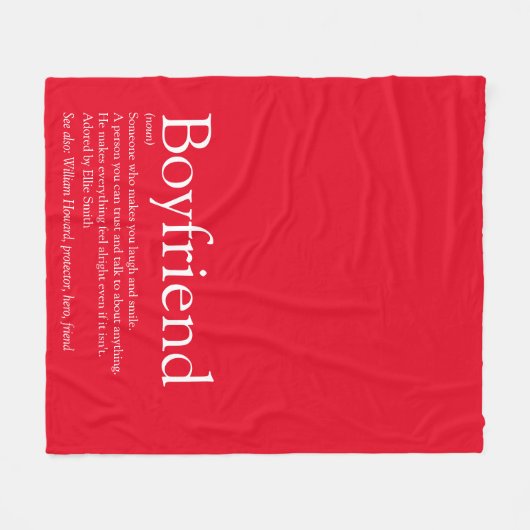 Couverture Polaire Boyfriend Définition Moderne Fun Red (Devant (Horizontal))