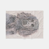 Couverture Polaire Boykin Peinture Espagnole - Cute Original Chien Ar (Devant (Horizontal))